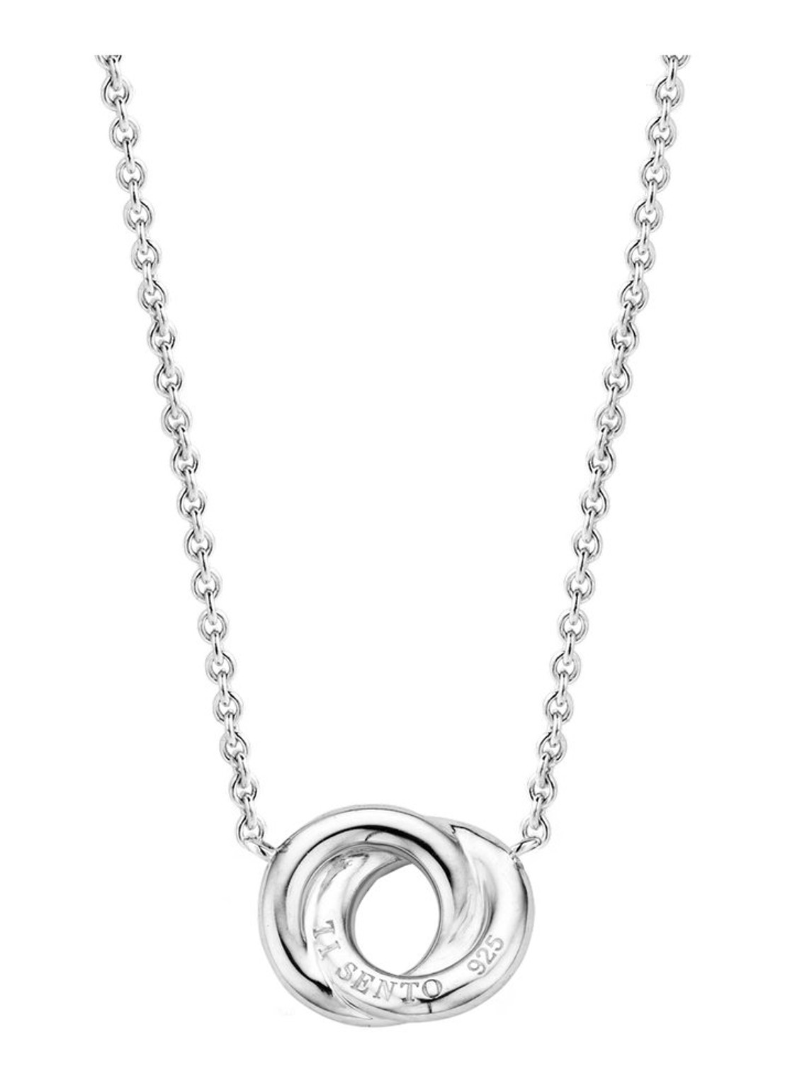 TI SENTO - Milano Ketting van zilver met zirkonia 3915ZI - detail 2 zilver