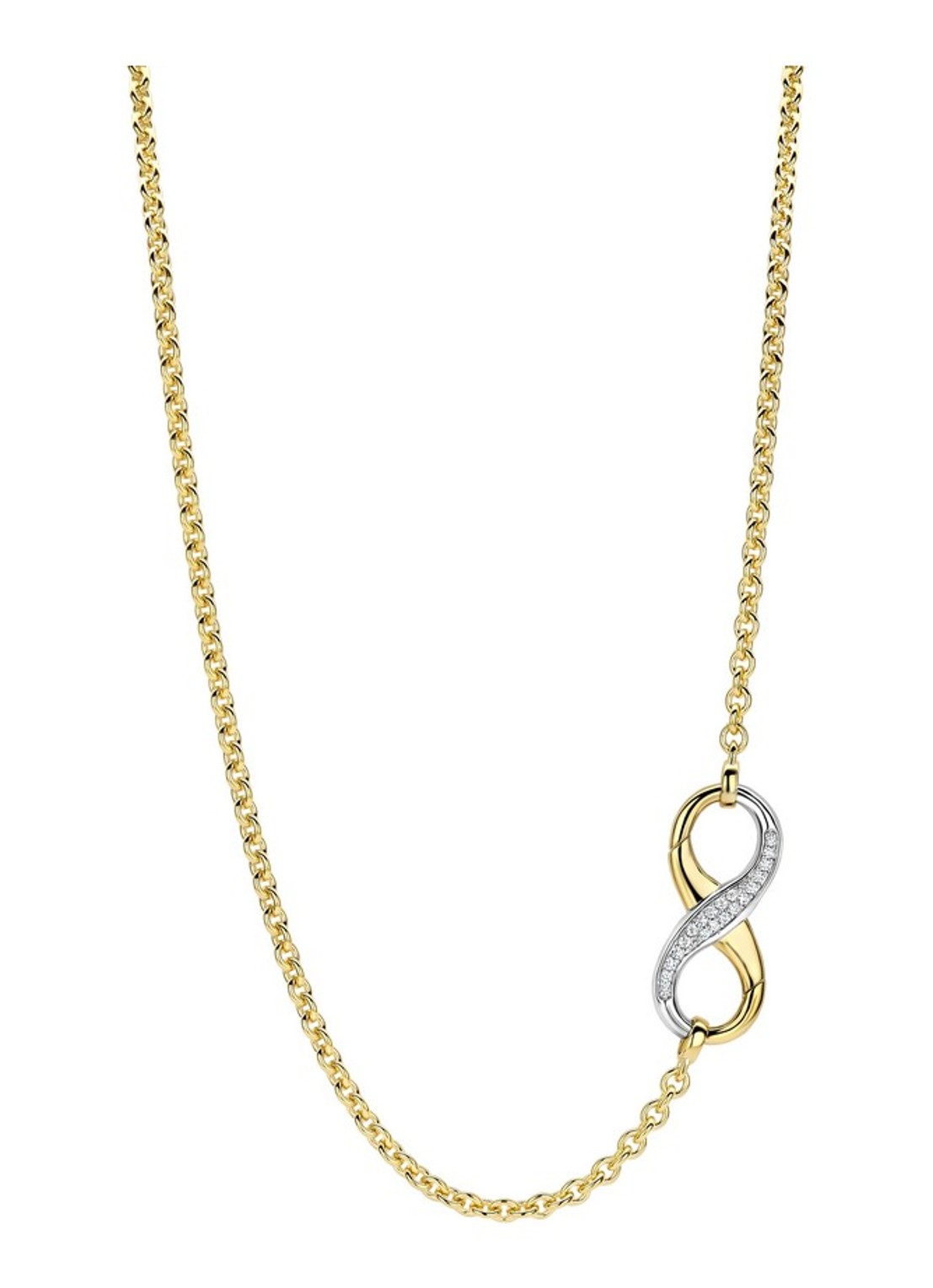 TI SENTO - Milano  Ketting verguld 34085ZY - voorkant 4 goud