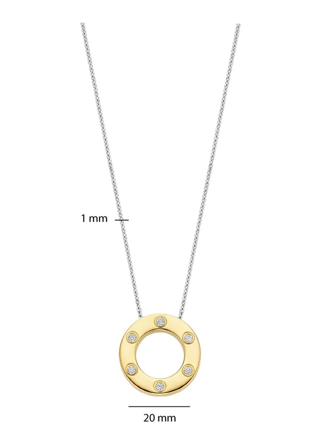 TI SENTO - Milano Ketting verguld 34117ZY - detail 3 goud