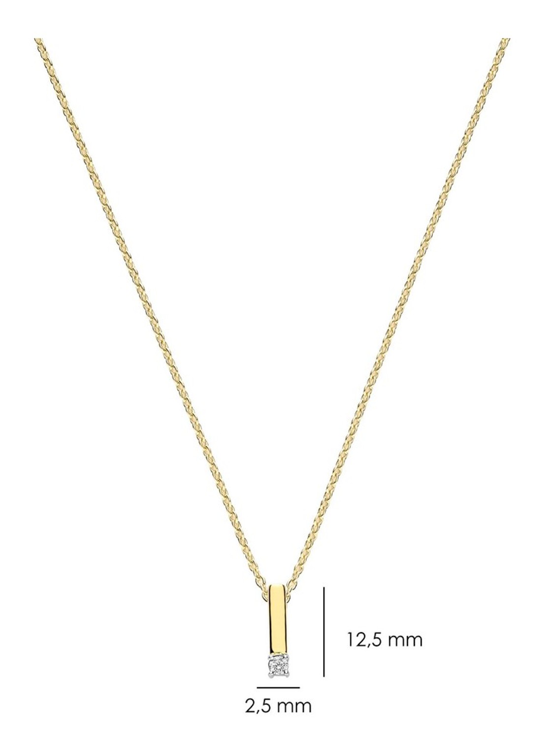 TI SENTO - Milano Ketting verguld 34131ZY - detail 3 goud