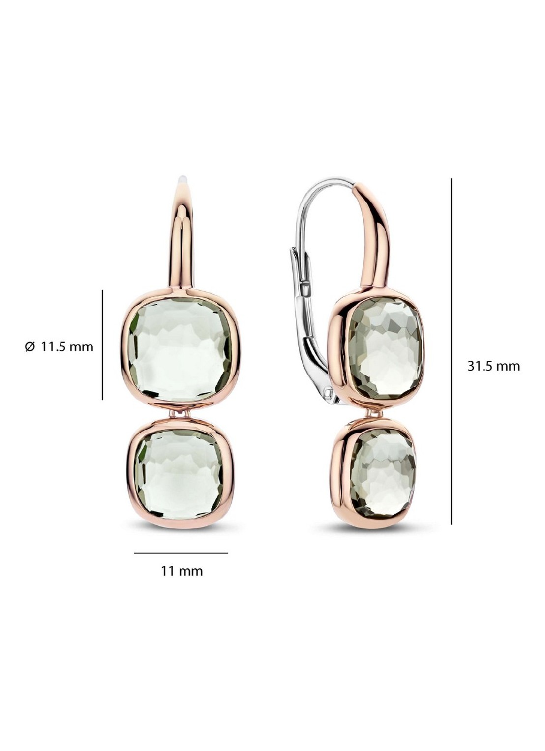 TI SENTO - Milano Oorhangers 78055GR - detail 4 roségoud