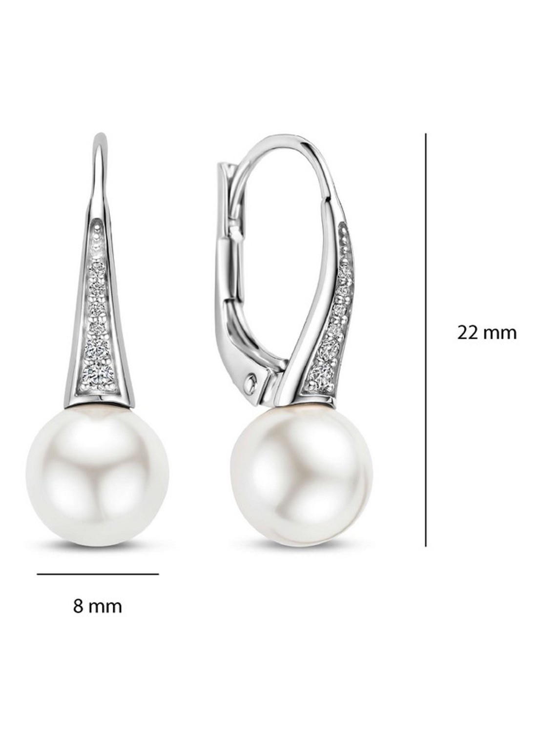 TI SENTO - Milano Oorhangers 78061PW - detail 2 zilver