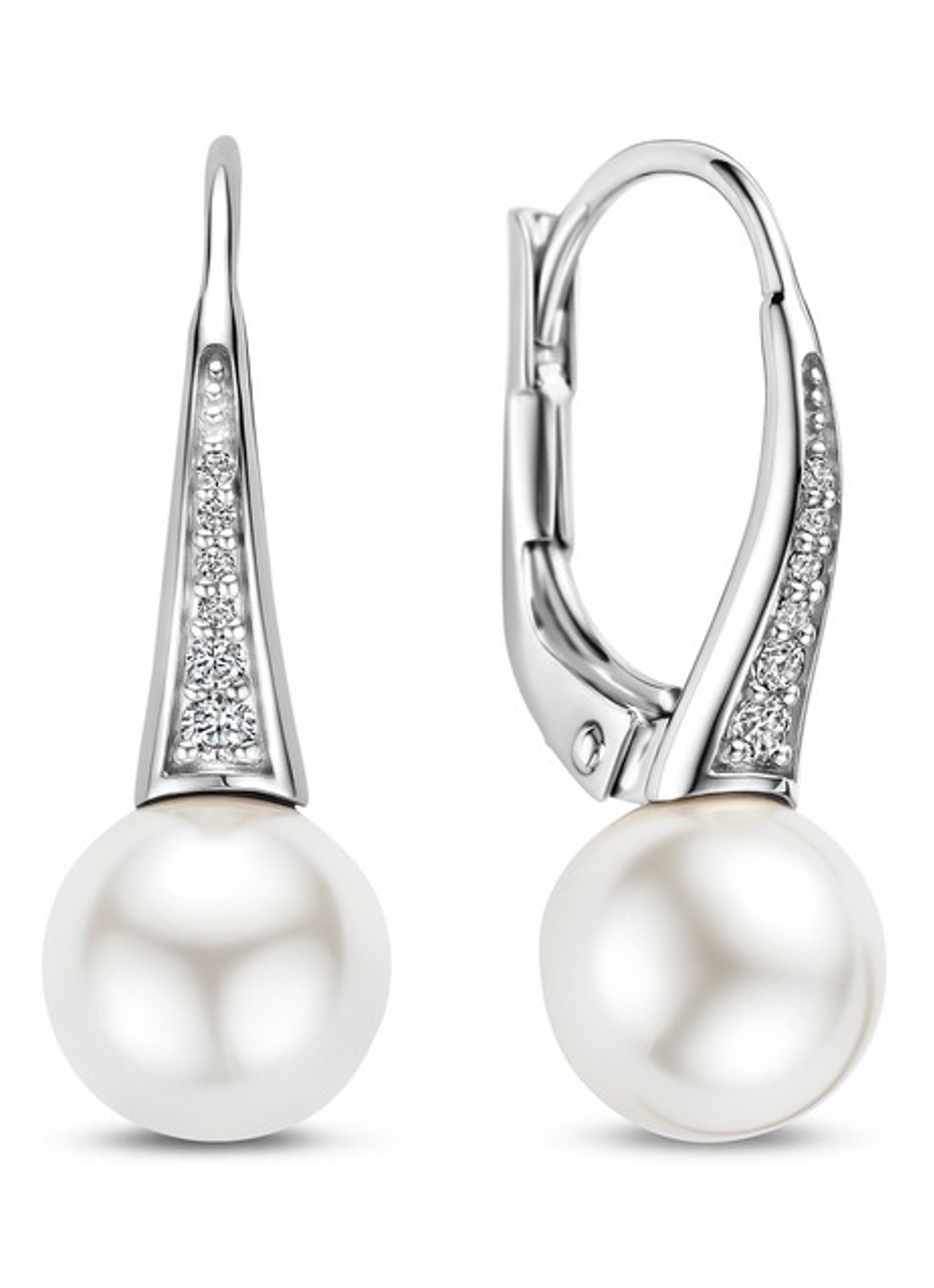 TI SENTO - Milano Oorhangers 78061PW - voorkant 3 zilver