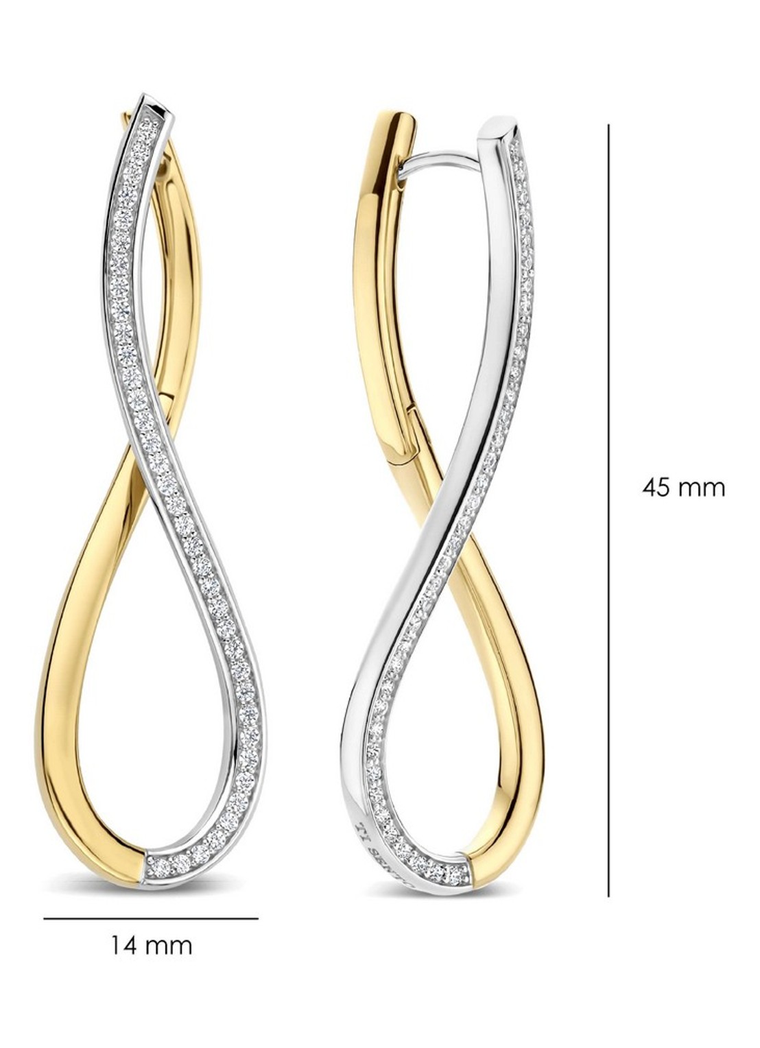 TI SENTO - Milano Oorhangers verguld 78086ZY - detail 2 goud