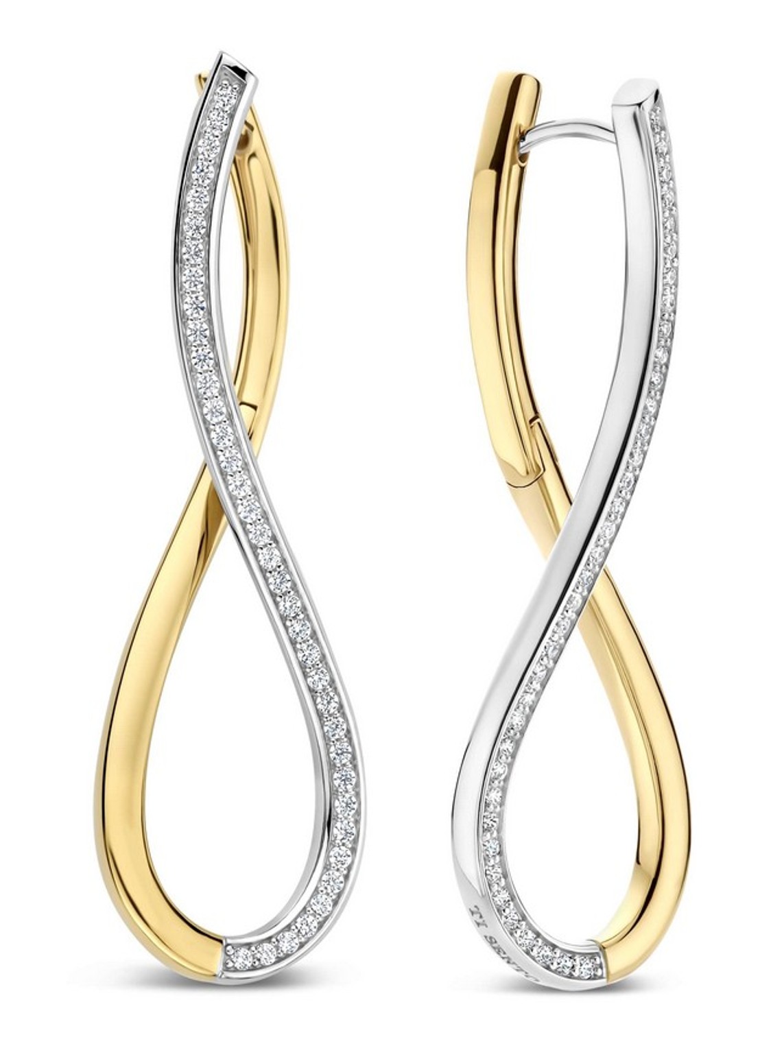 TI SENTO - Milano Oorhangers verguld 78086ZY - voorkant 3 goud