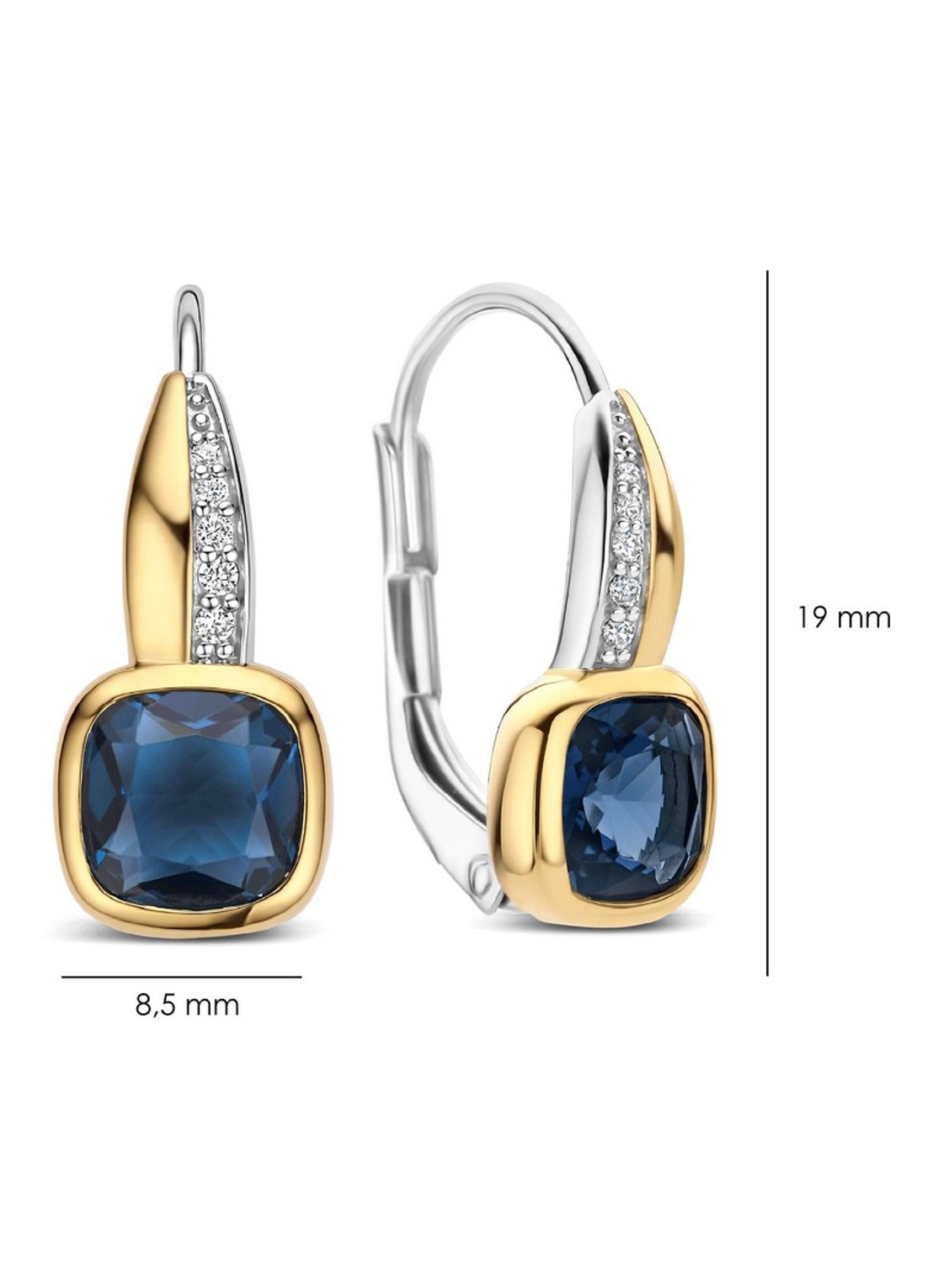 TI SENTO - Milano Oorhangers verguld 78118DB - detail 4 goud
