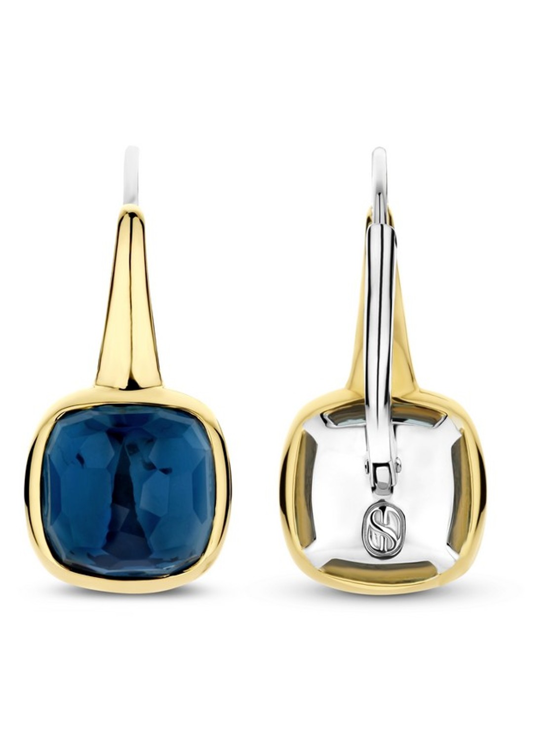 TI SENTO - Milano Oorhangers verguld 7989DB - detail 2 blauw