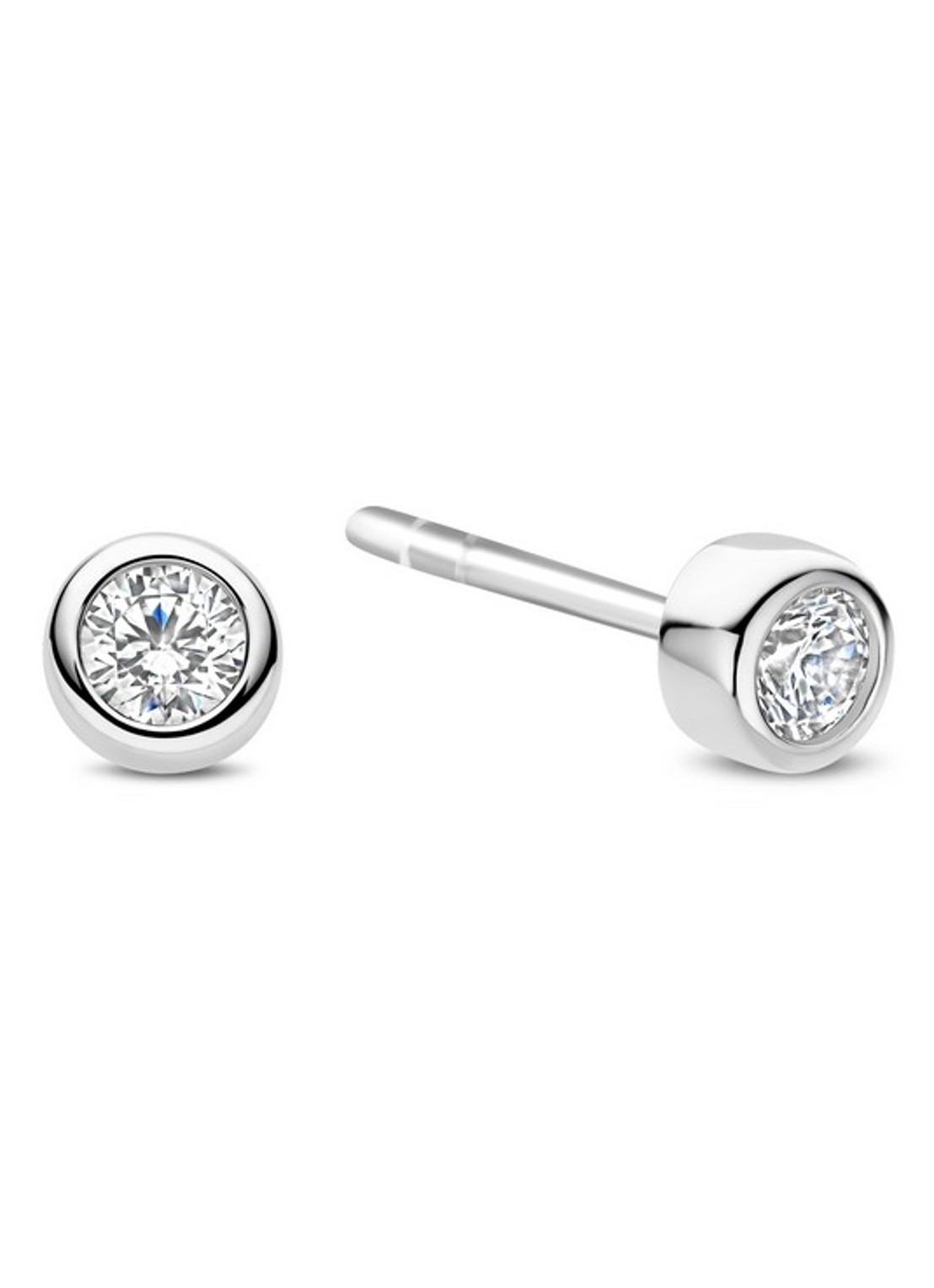 TI SENTO - Milano Oorknopjes 78057ZI - voorkant 3 zilver