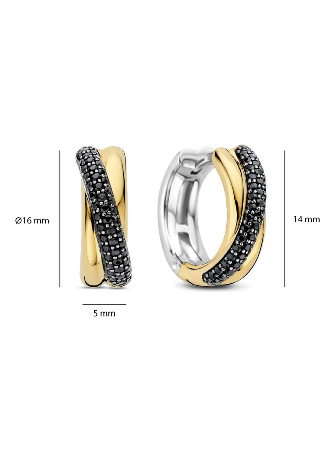 TI SENTO - Milano Oorringen 78012BY - detail 5 goud