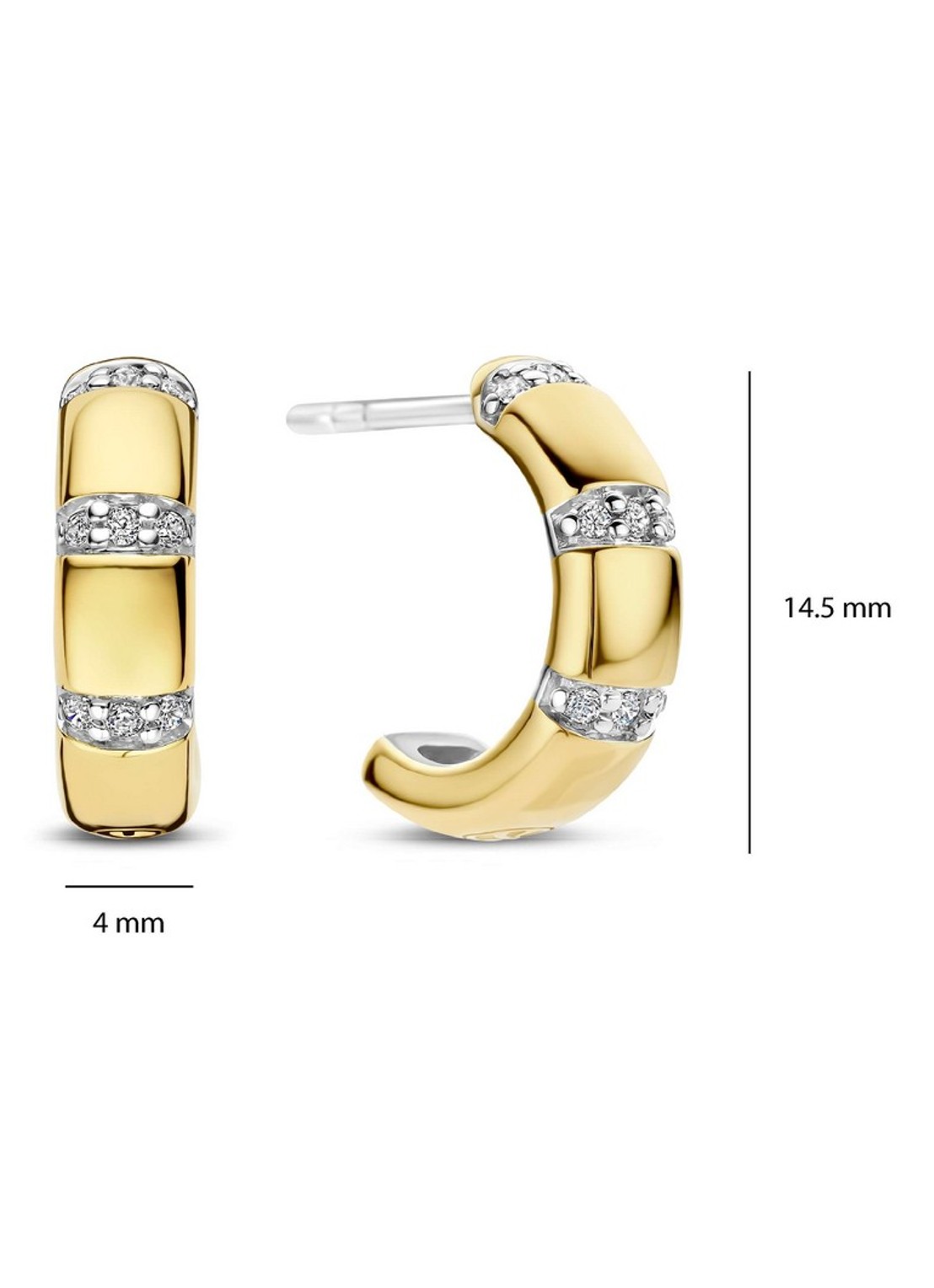 TI SENTO - Milano Oorringen 78058ZY - detail 4 goud