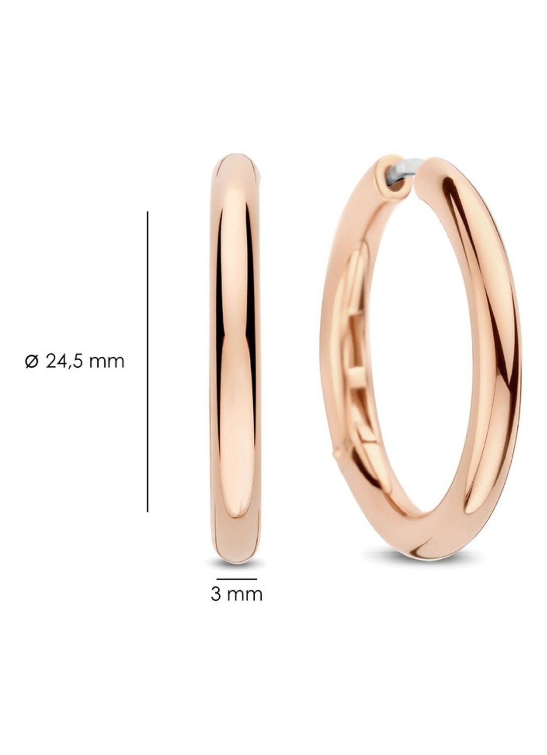 TI SENTO - Milano Oorringen 78120SR - detail 3 roségoud