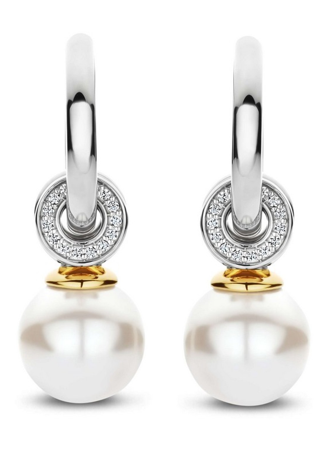TI SENTO - Milano Oorringen met hanger 78094YP - detail zilver