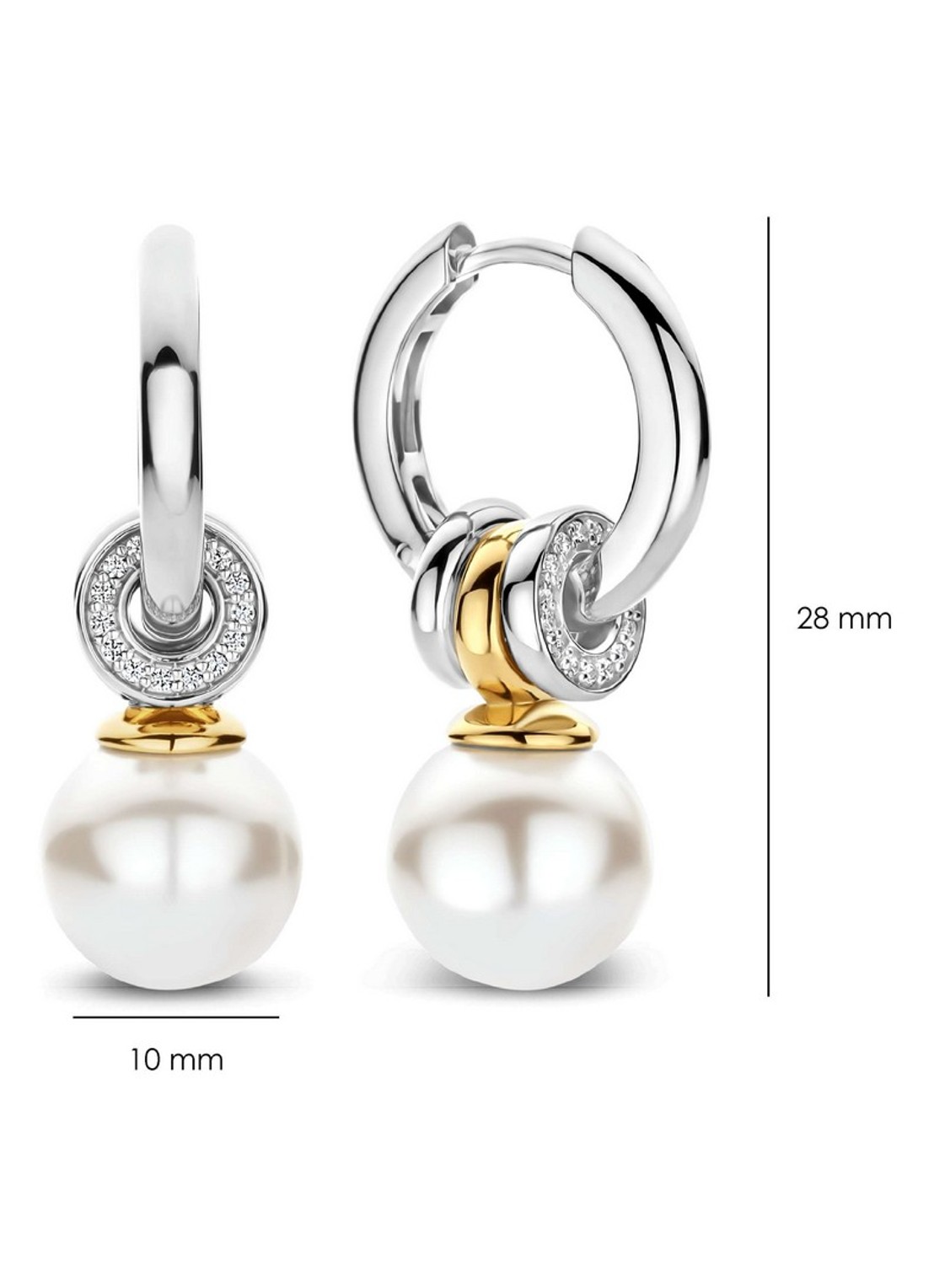 TI SENTO - Milano Oorringen met hanger 78094YP - detail 2 zilver