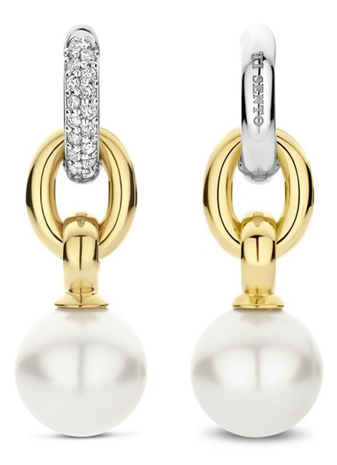 TI SENTO - Milano Oorringen met parel 78016YP - detail 2 goud