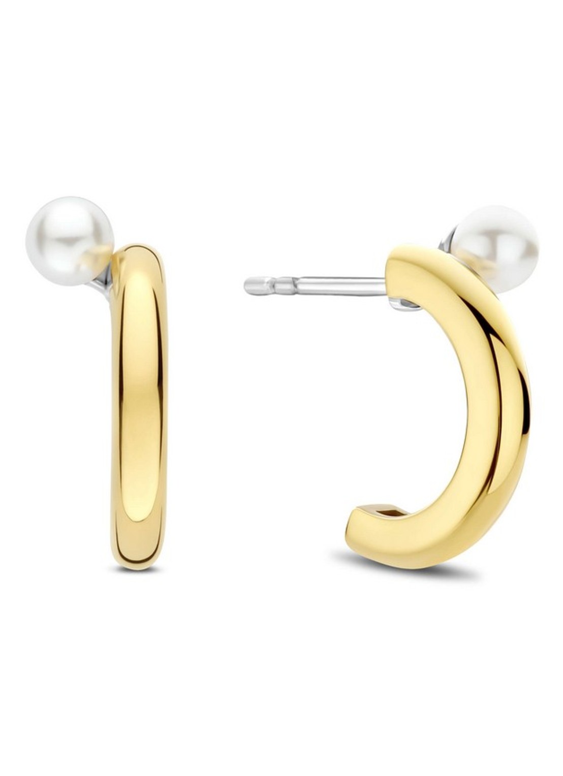 TI SENTO - Milano Oorringen met parel 78081YP - voorkant 3 zilver
