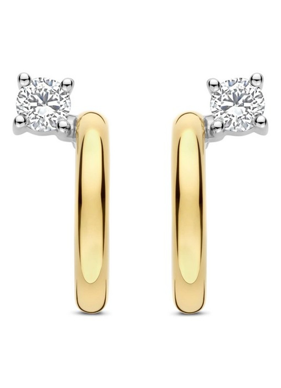 TI SENTO - Milano  Oorringen met zirkonia 78082ZY - detail goud