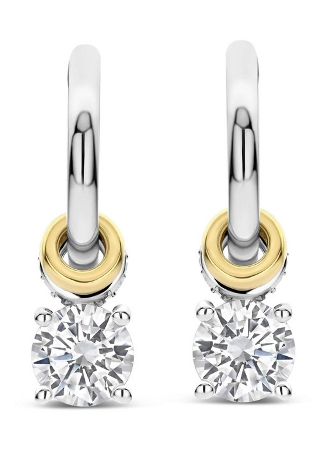 TI SENTO - Milano Oorringen met zirkonia 78103ZY - detail zilver