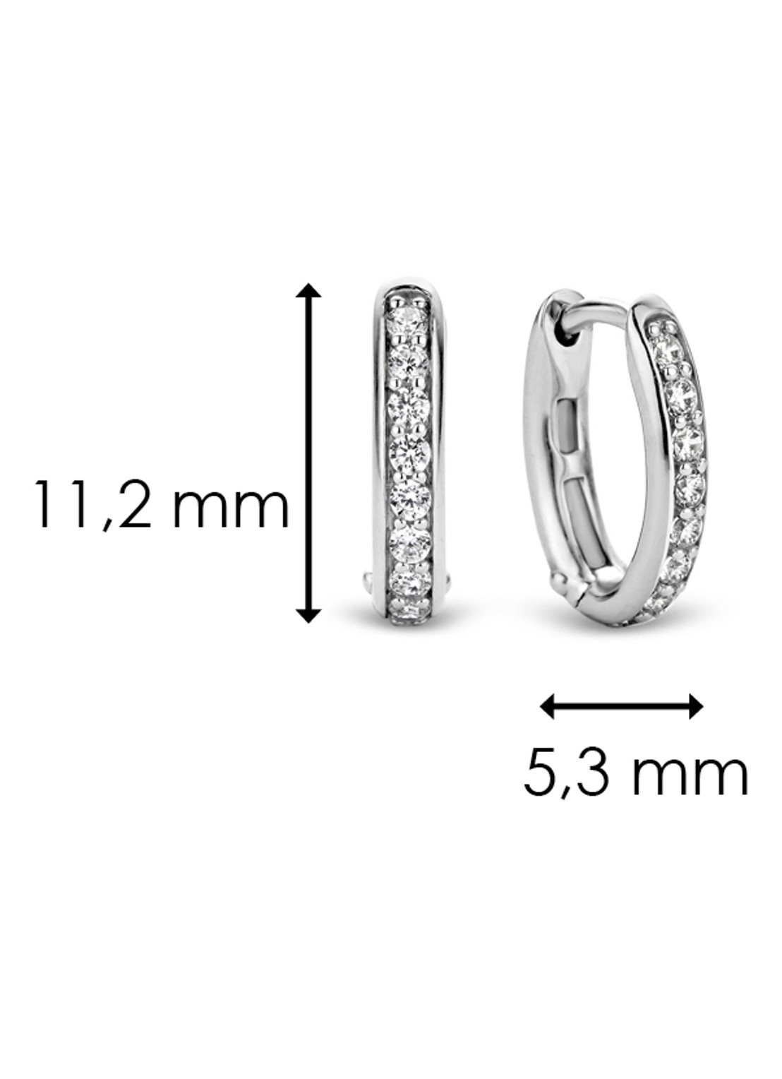 TI SENTO - Milano Oorringen van zilver 7759ZI - detail 5 zilver