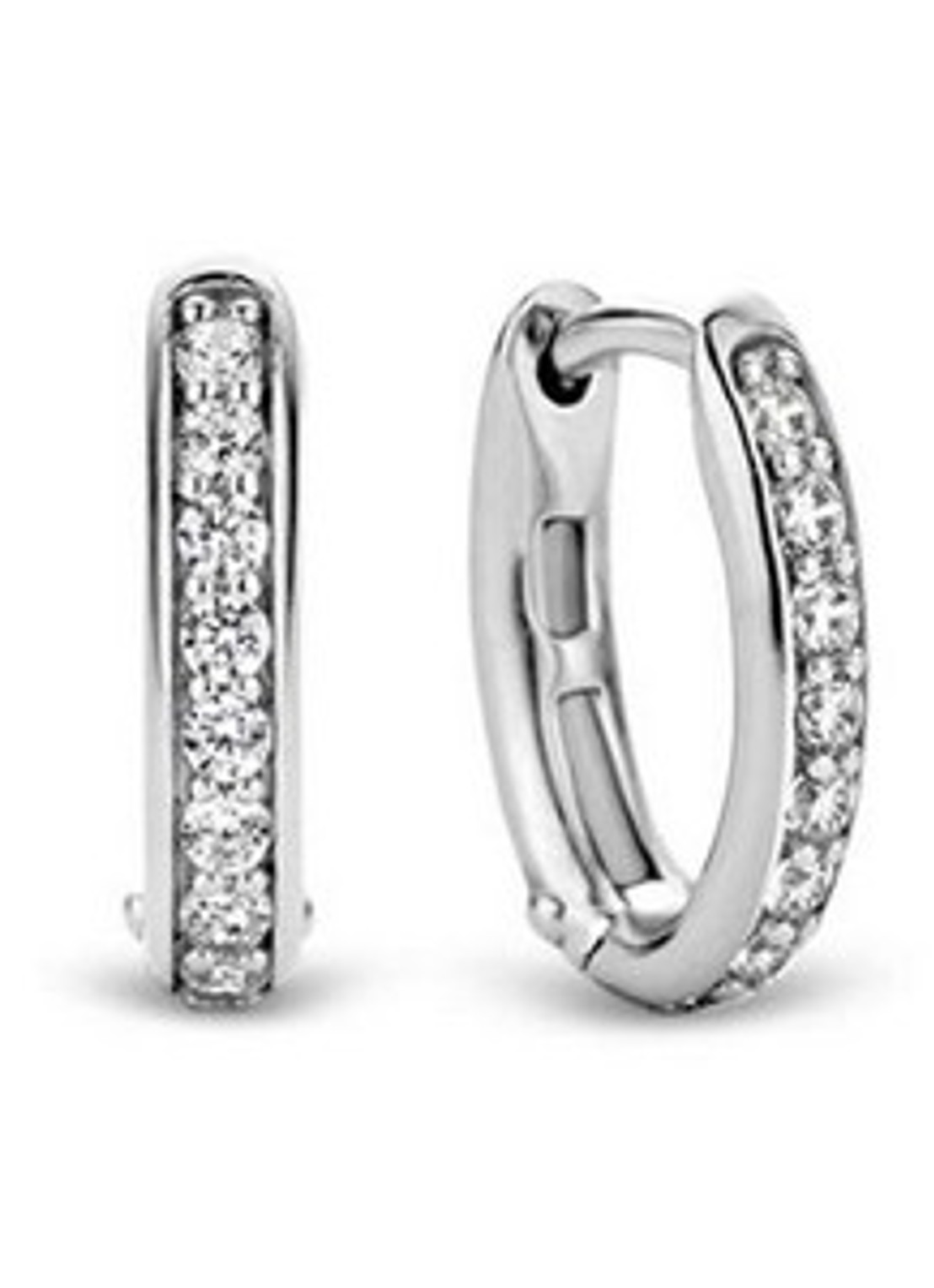 TI SENTO - Milano Oorringen van zilver 7759ZI - voorkant zilver