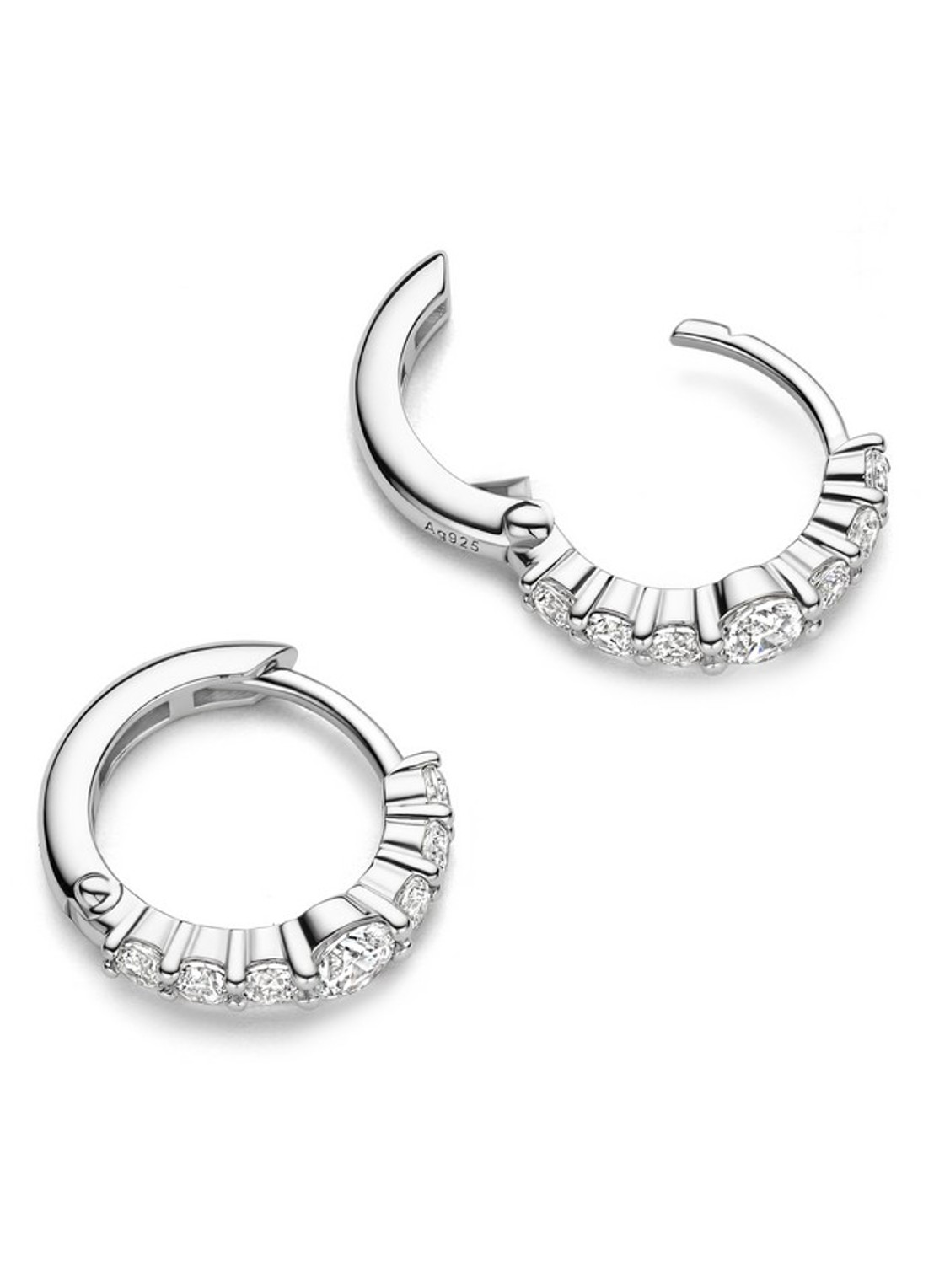 TI SENTO - Milano Oorringen van zilver 78073ZI - detail 4 zilver