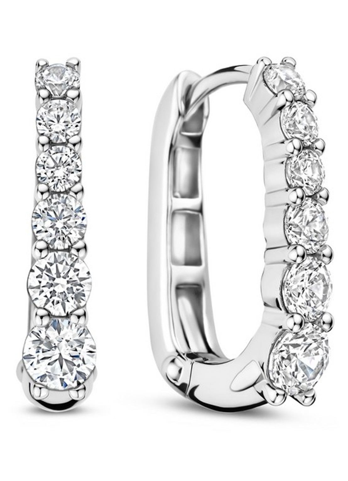 TI SENTO - Milano Oorringen van zilver 78075ZI - voorkant 4 zilver