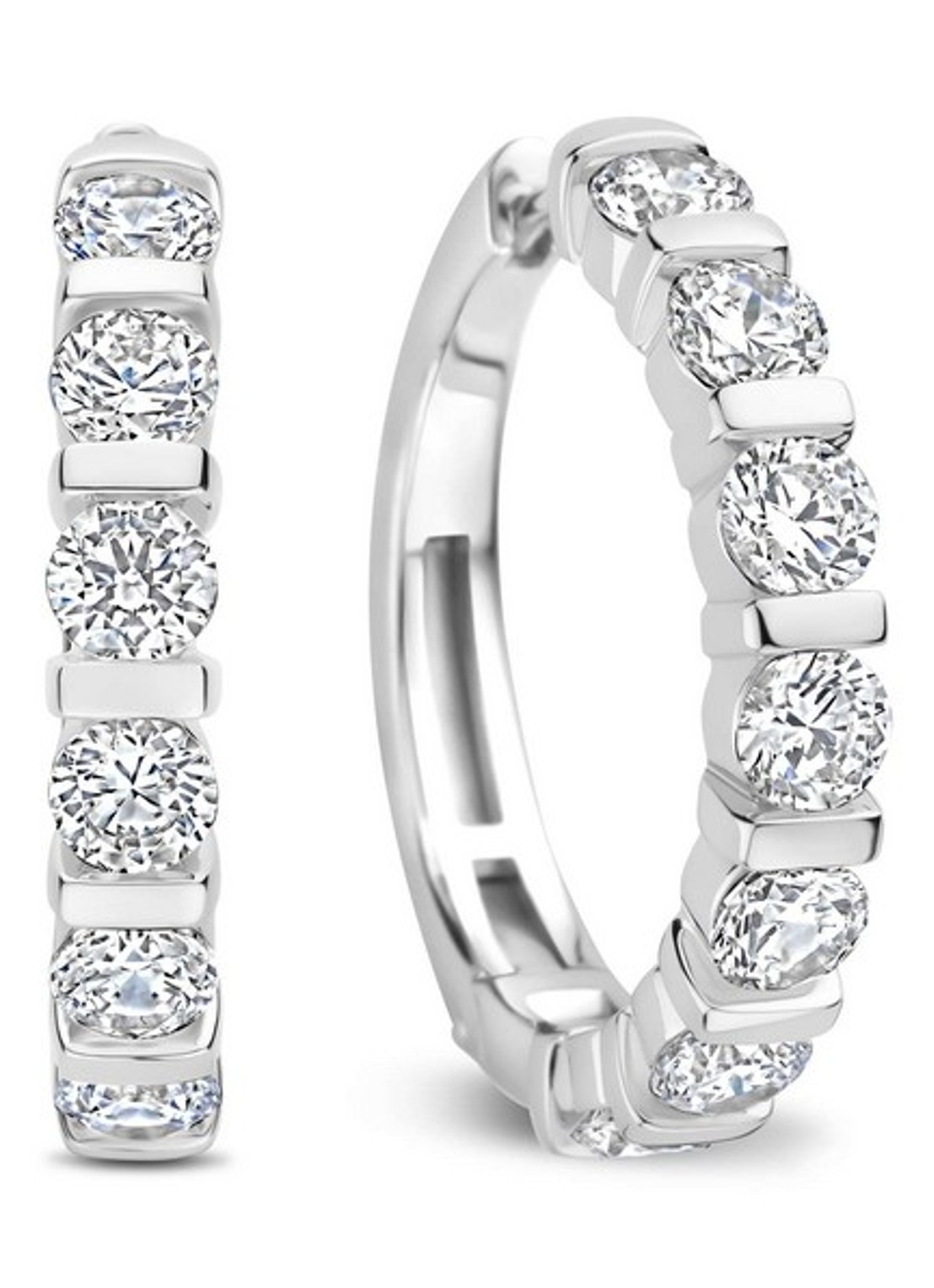TI SENTO - Milano Oorringen van zilver 78084ZI - voorkant zilver