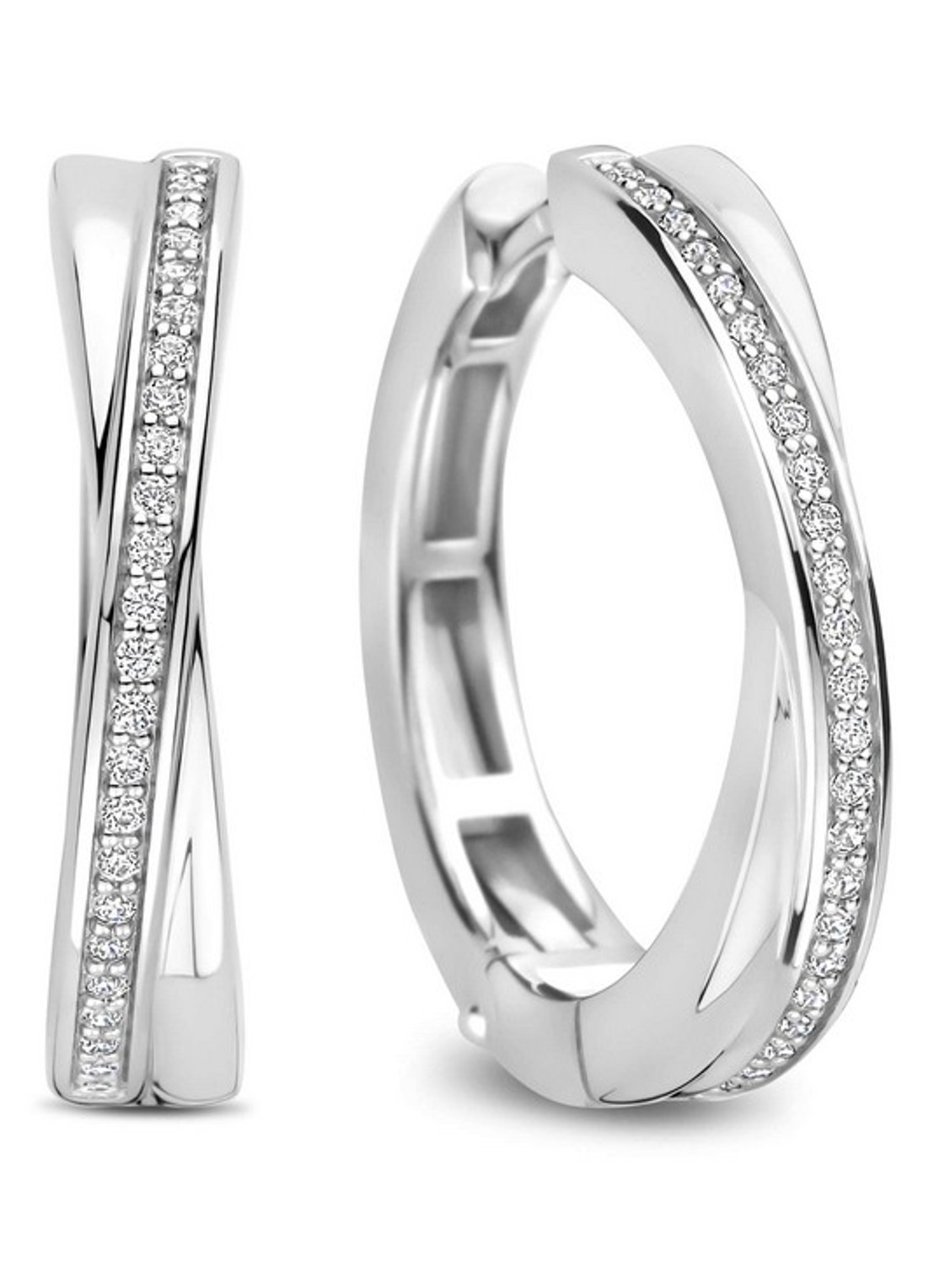 TI SENTO - Milano Oorringen van zilver 78099ZI - voorkant 4 zilver