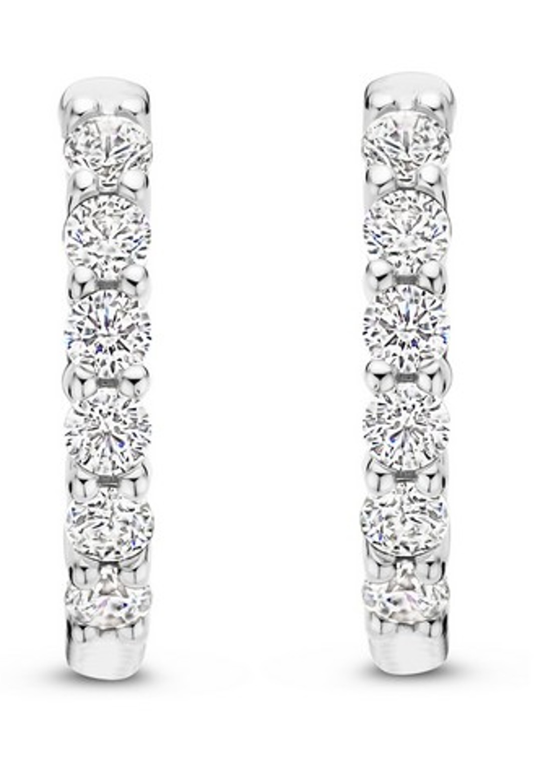TI SENTO - Milano Oorringen van zilver 7957ZI - voorkant zilver