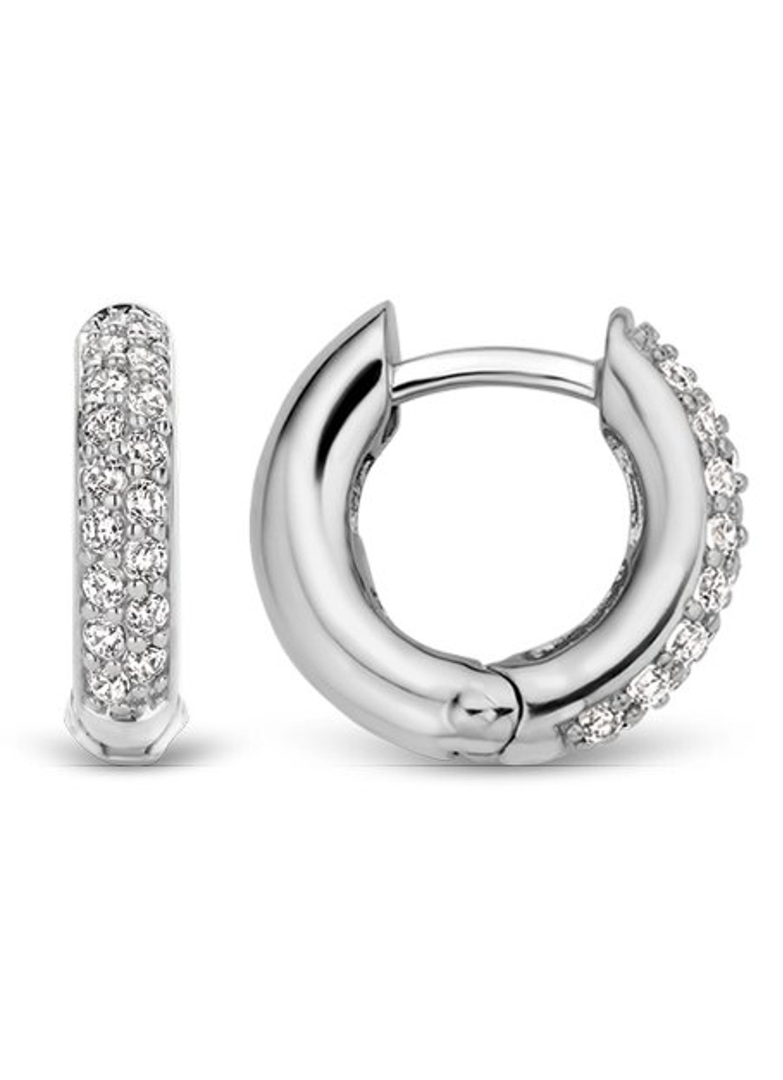TI SENTO - Milano Oorringen van zilver met zirkonia 7210ZI - detail 4 zilver