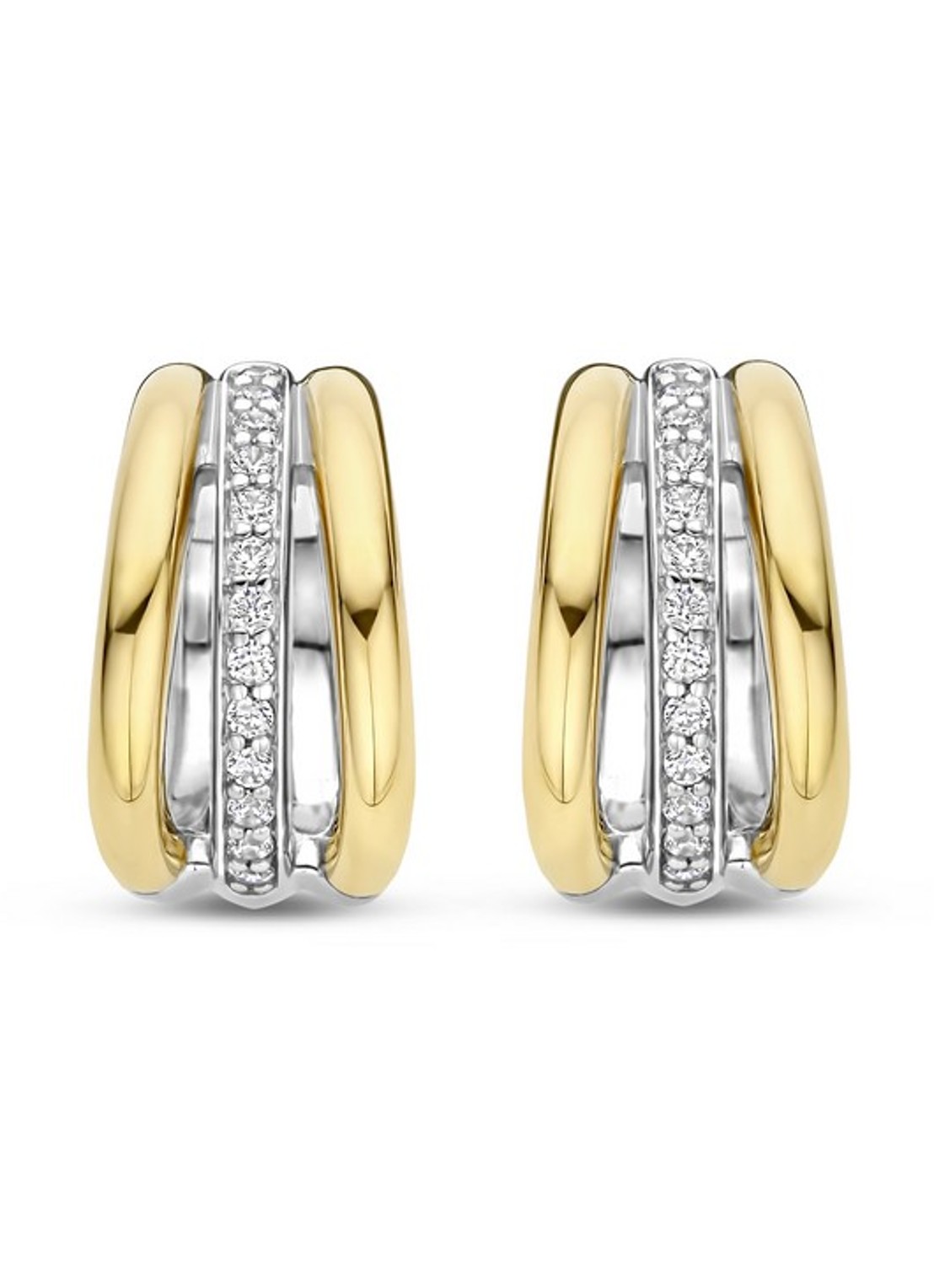 TI SENTO - Milano Oorringen verguld 78010ZY - detail goud