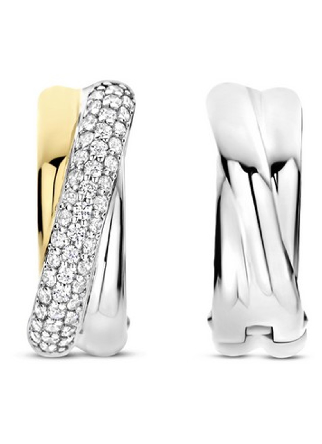 TI SENTO - Milano  Oorringen verguld 78012ZY - detail 2 zilver