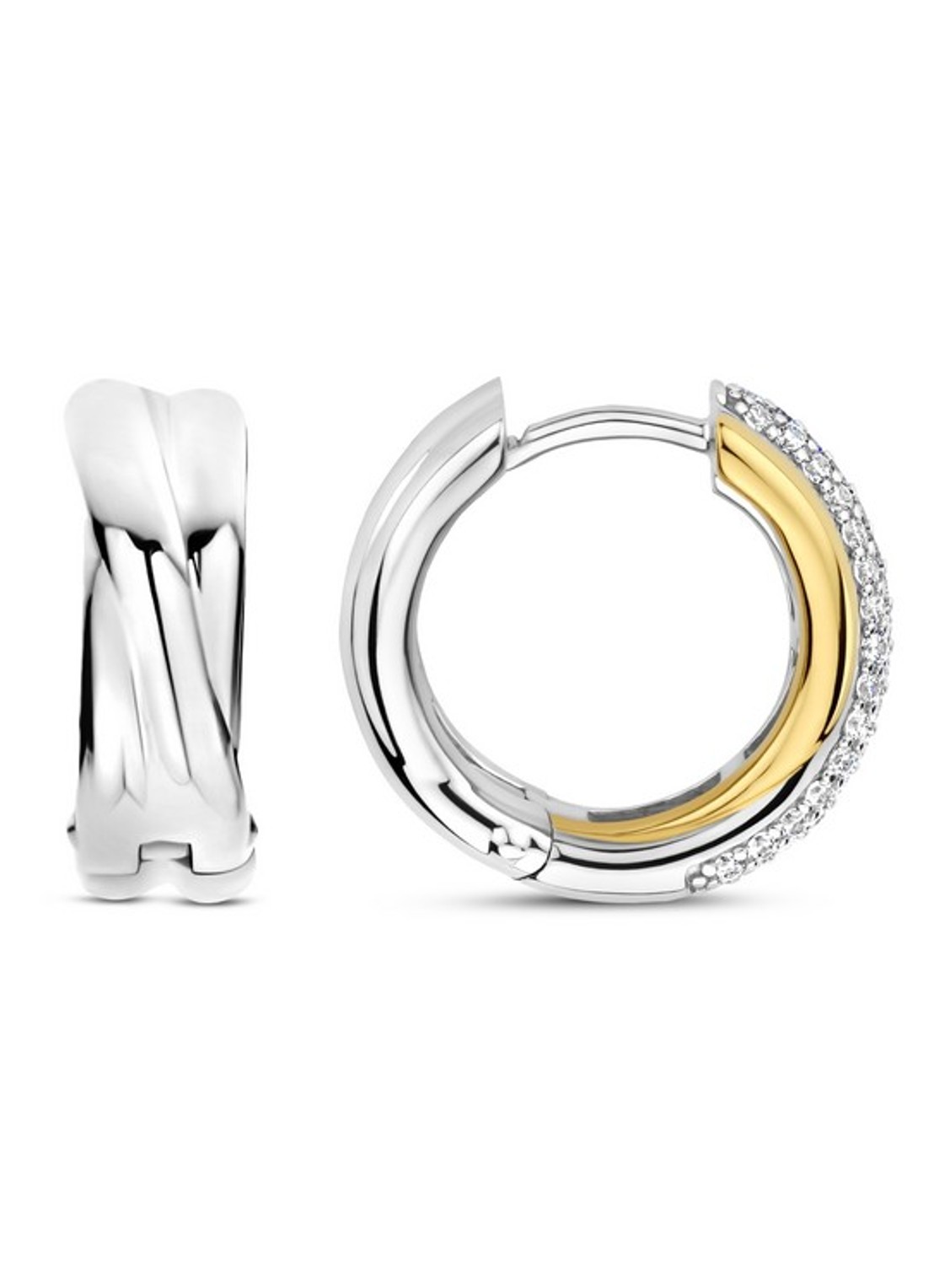TI SENTO - Milano  Oorringen verguld 78012ZY - detail 3 zilver