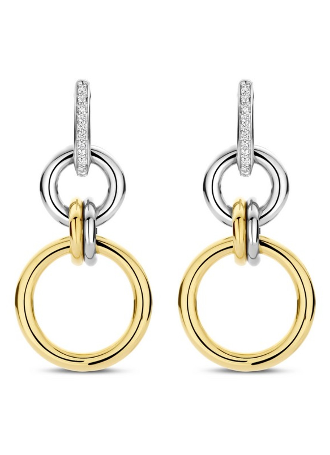 TI SENTO - Milano Oorringen verguld 78018ZY - detail goud