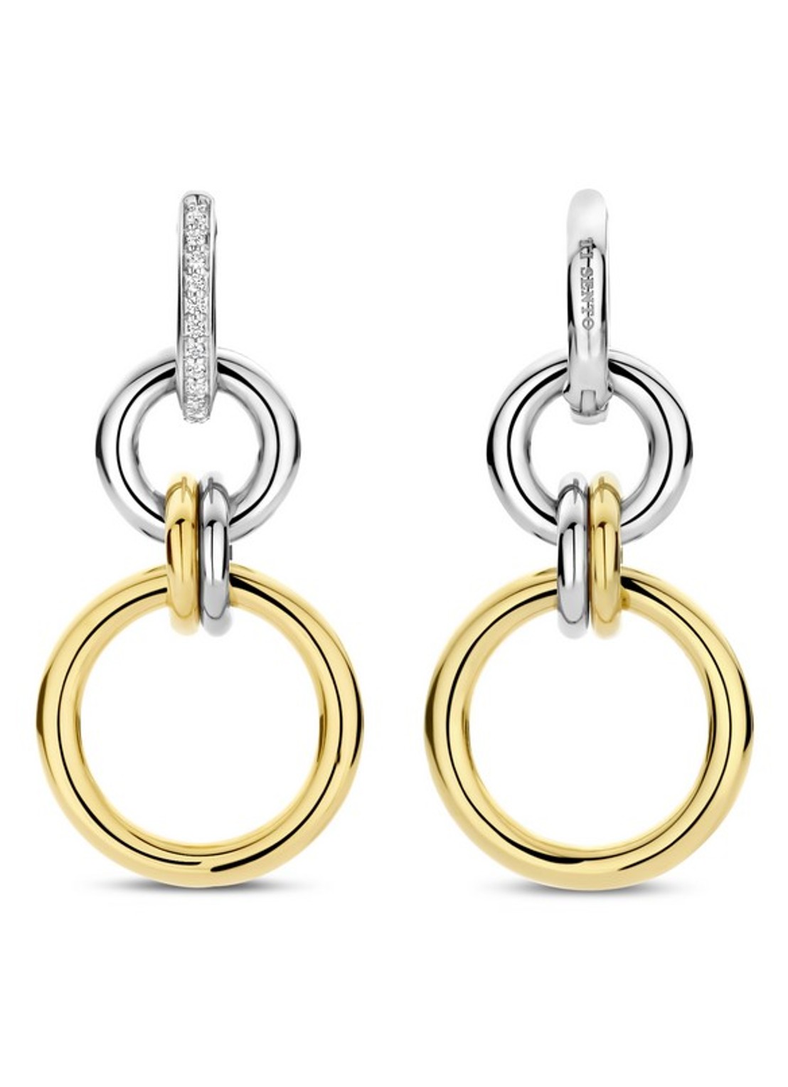 TI SENTO - Milano Oorringen verguld 78018ZY - detail 2 goud