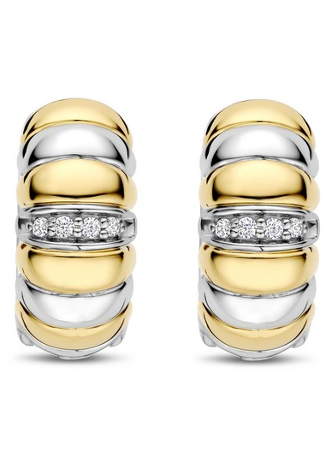 TI SENTO - Milano Oorringen verguld 78024ZY - detail goud