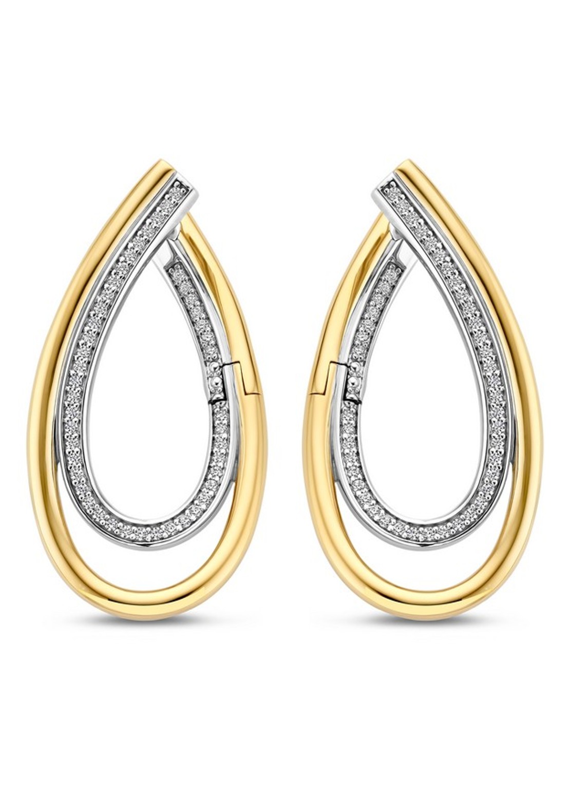 TI SENTO - Milano Oorringen verguld 78051ZY - detail 3 goud