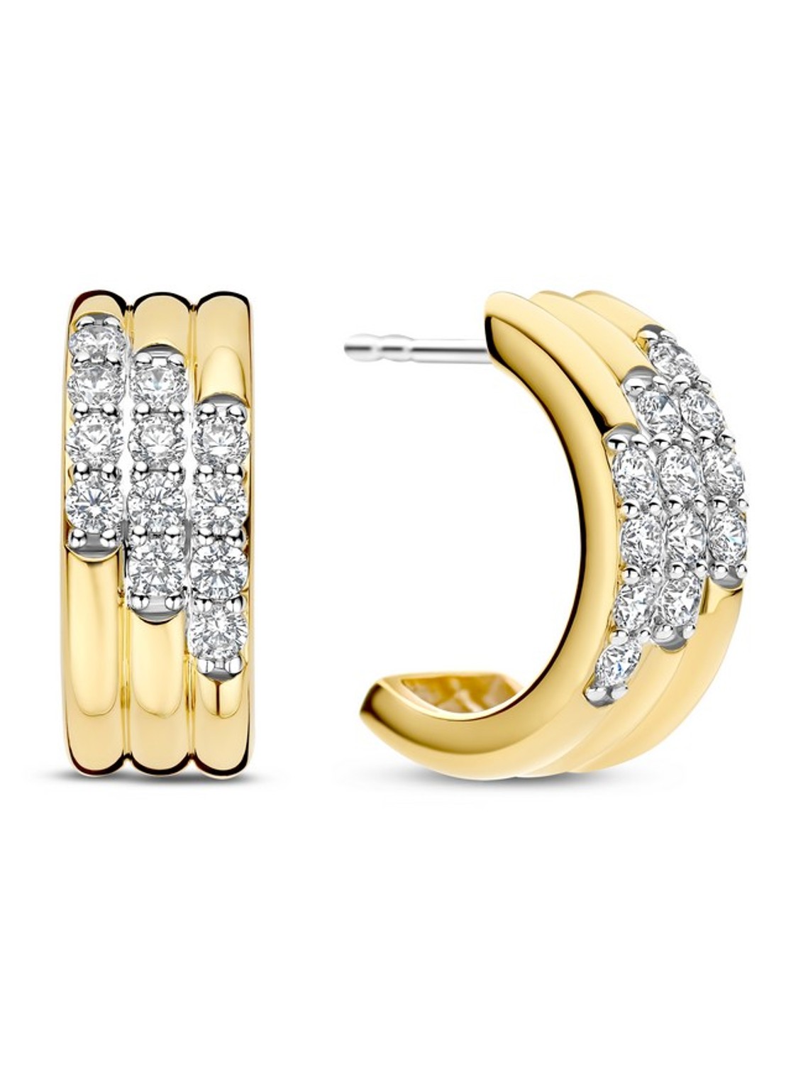 TI SENTO - Milano Oorringen verguld 78053ZY - voorkant 3 goud