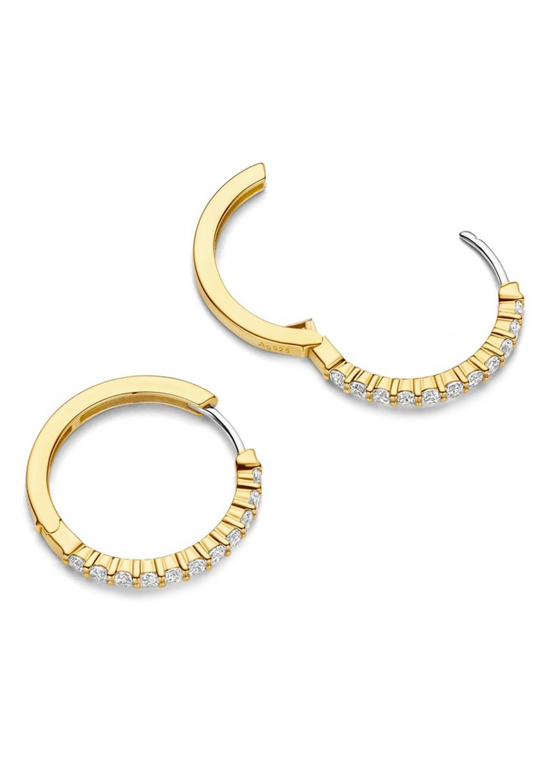 TI SENTO - Milano Oorringen verguld 78077ZY - detail 2 goud