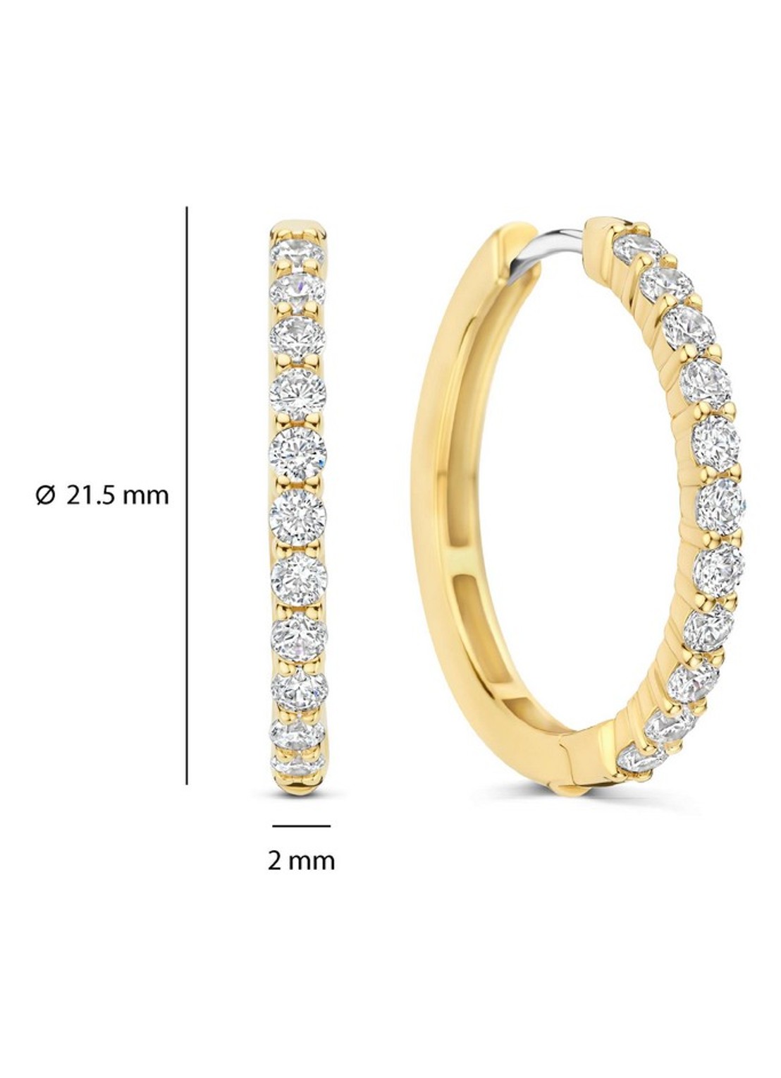 TI SENTO - Milano Oorringen verguld 78077ZY - detail 3 goud