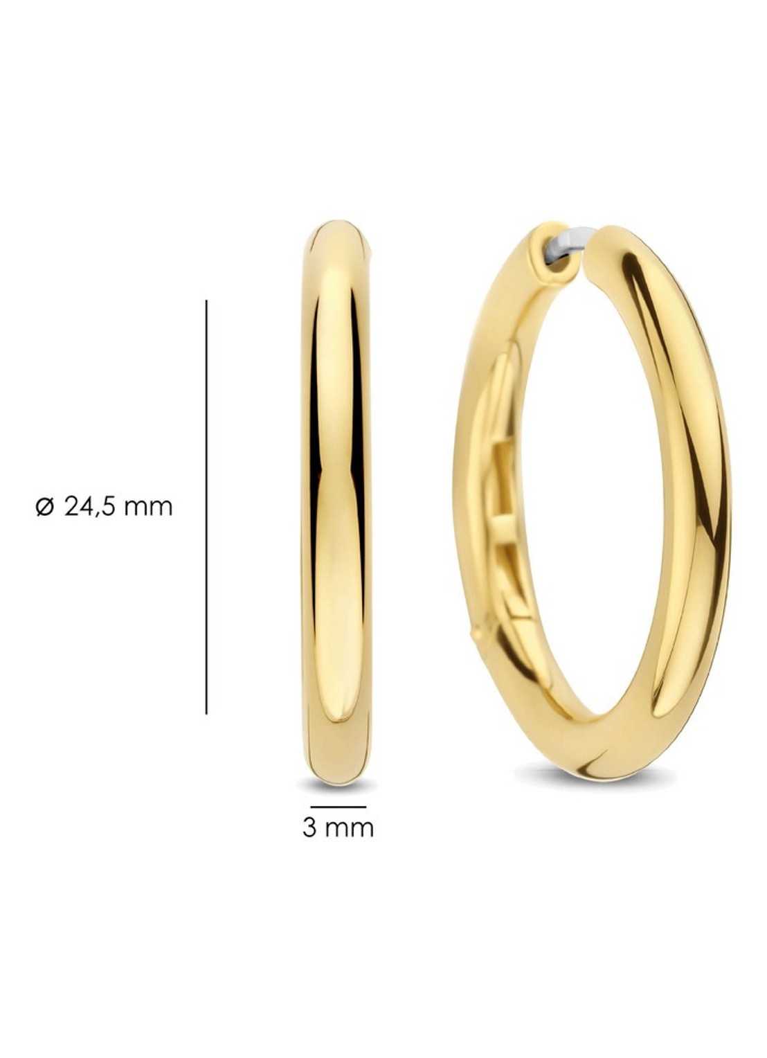 TI SENTO - Milano Oorringen verguld 78120SY - detail 3 goud