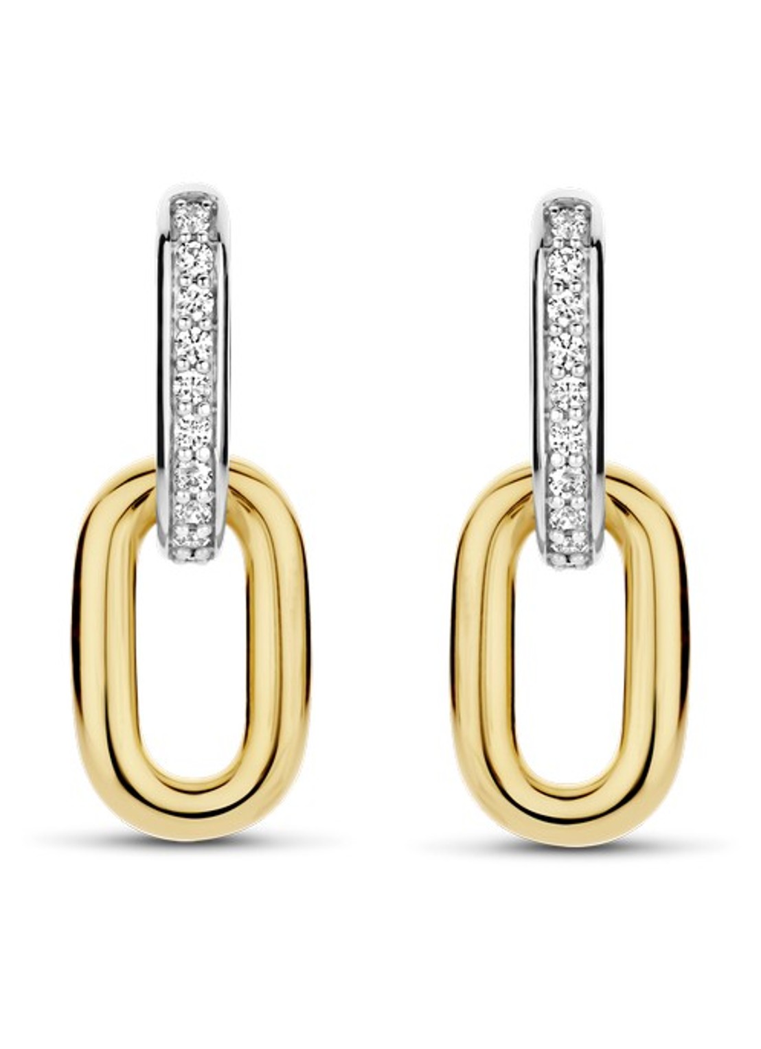 TI SENTO - Milano Oorringen verguld 7831ZY - voorkant goud