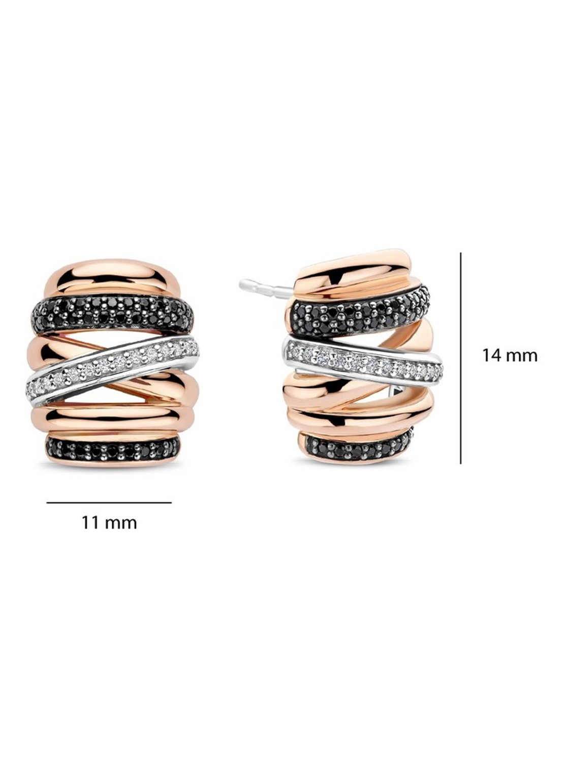 TI SENTO - Milano Oorstekers 78045BR - detail 3 roségoud
