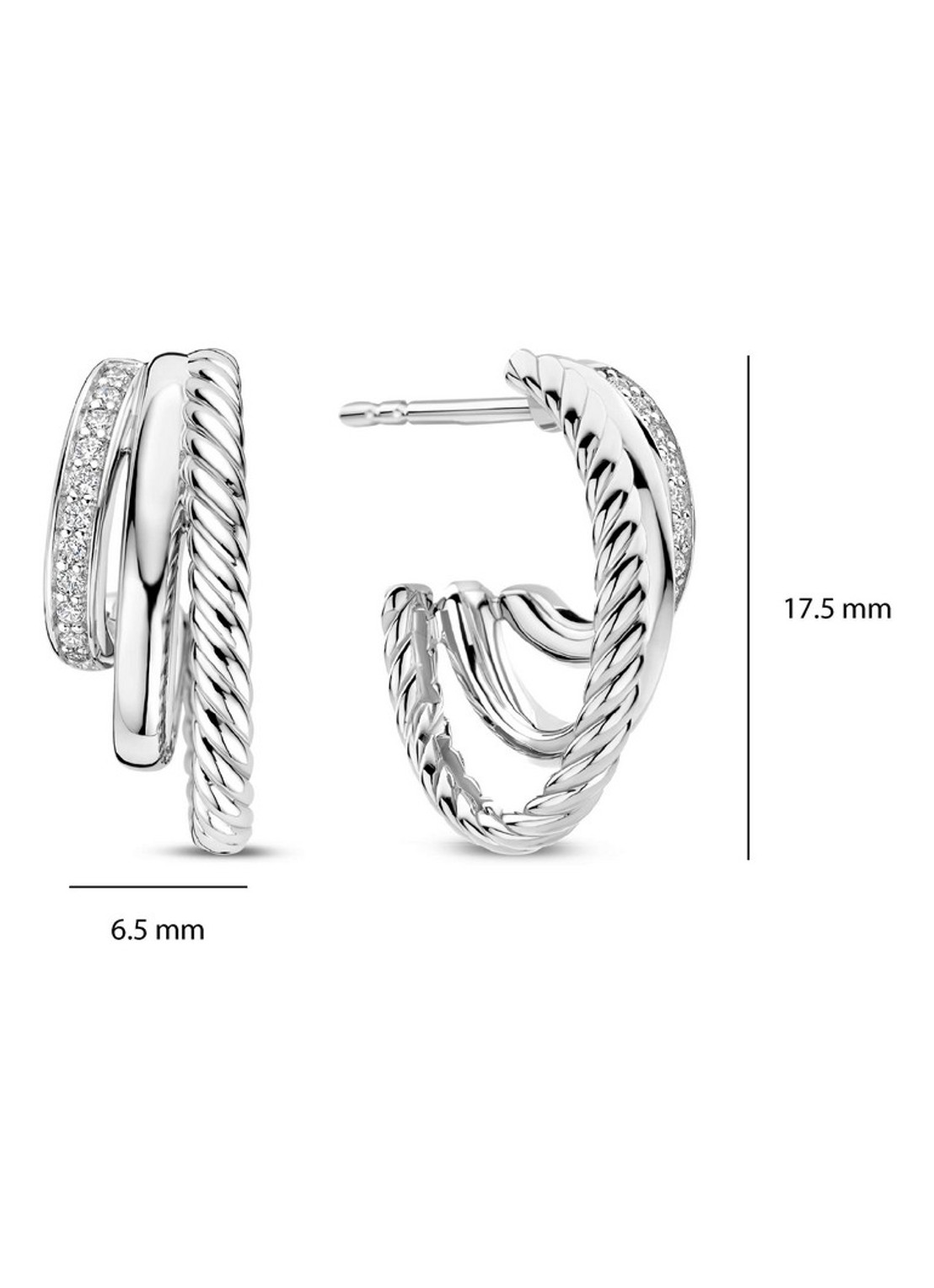 TI SENTO - Milano Oorstekers 78068ZI - detail 4 zilver