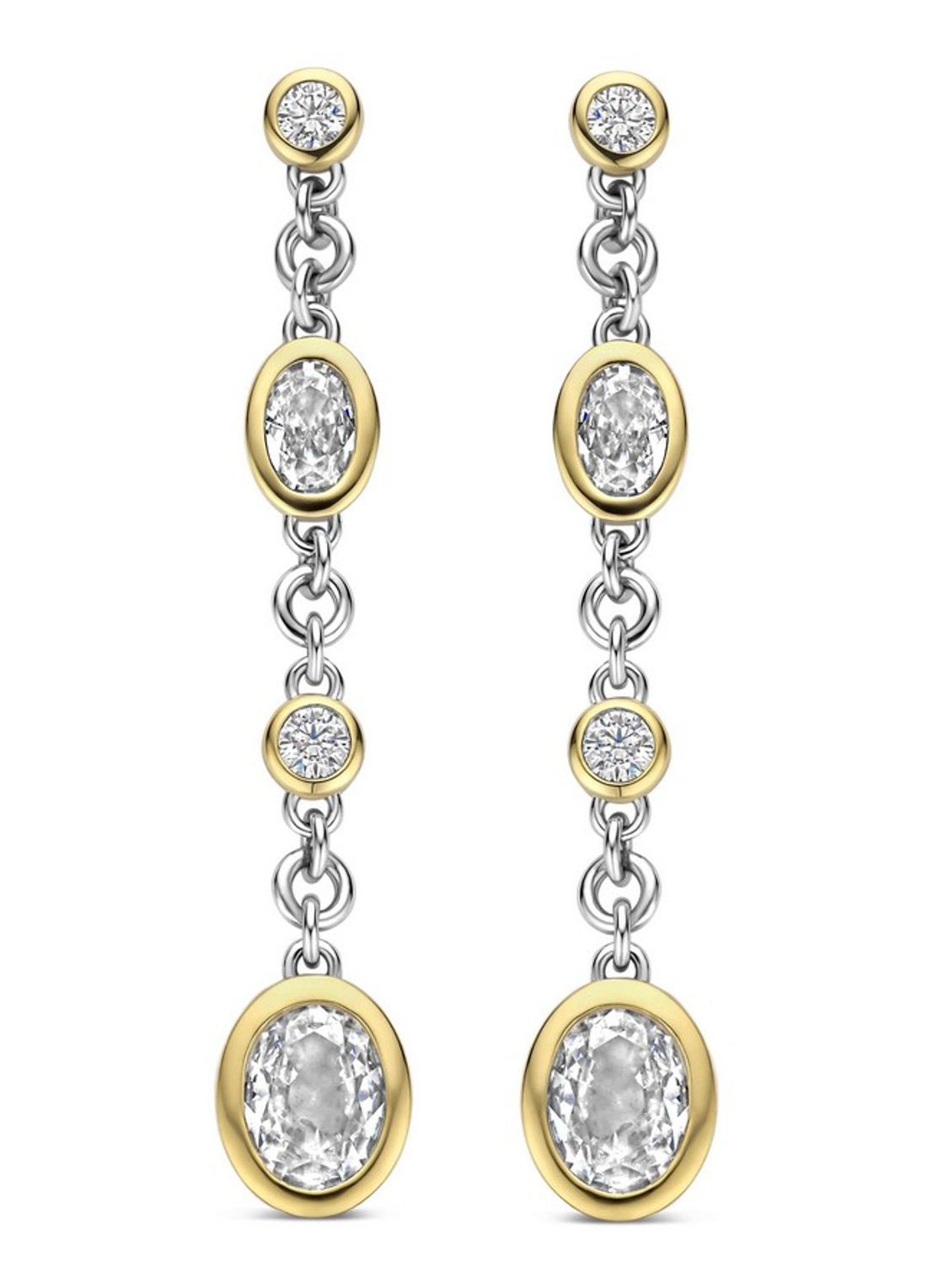 TI SENTO - Milano Oorstekers met zirkonia 78104ZY - detail 3 goud
