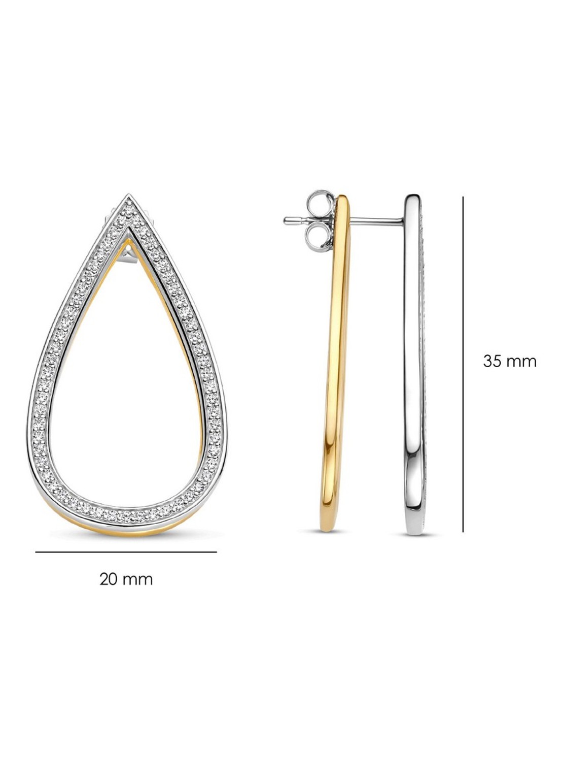 TI SENTO - Milano Oorstekers van zilver 78107ZY - detail 2 zilver