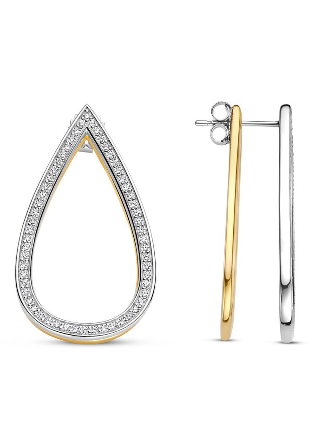 TI SENTO - Milano Oorstekers van zilver 78107ZY - voorkant 3 zilver