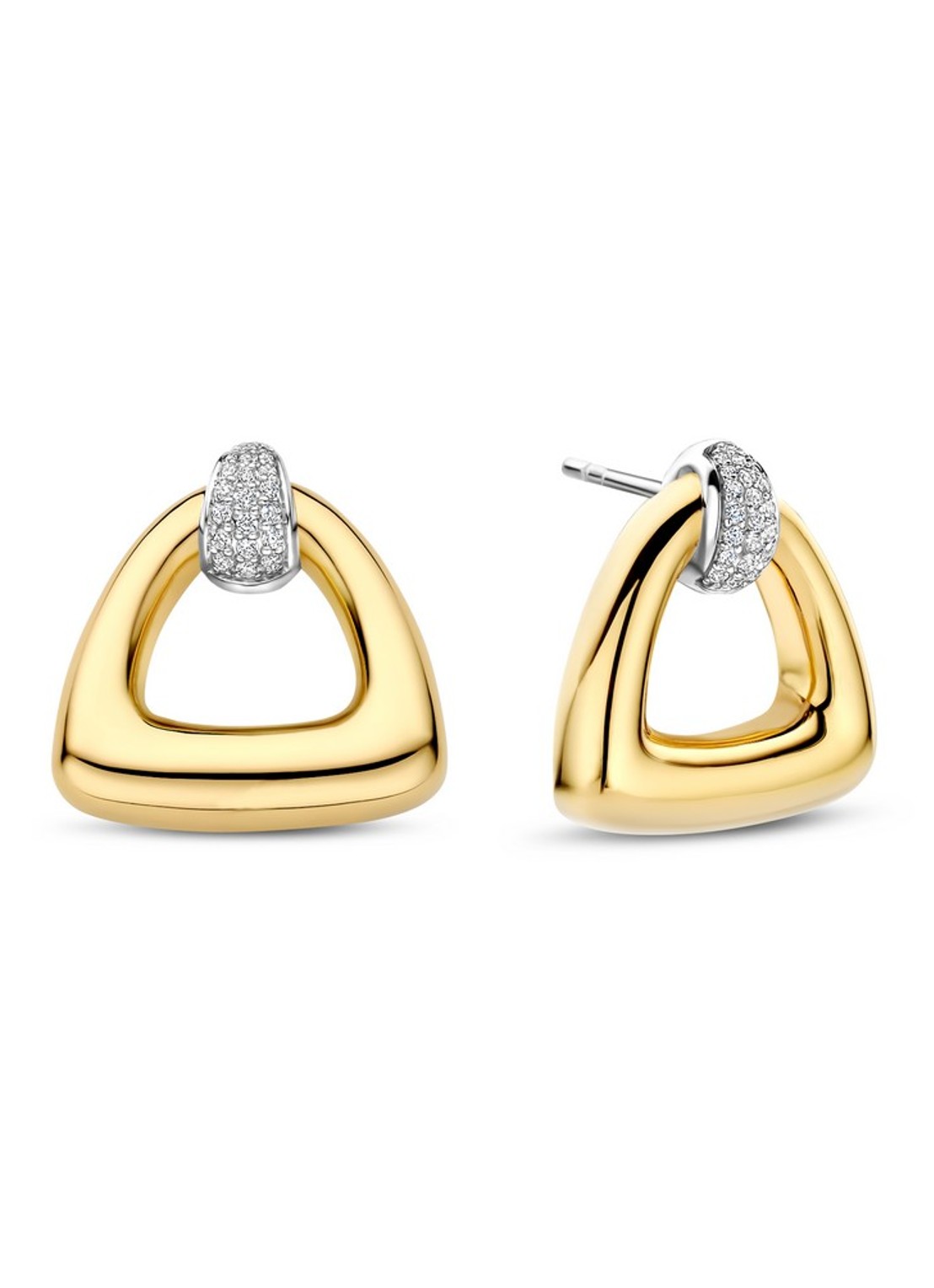 TI SENTO - Milano Oorstekers verguld 78034ZY - voorkant goud
