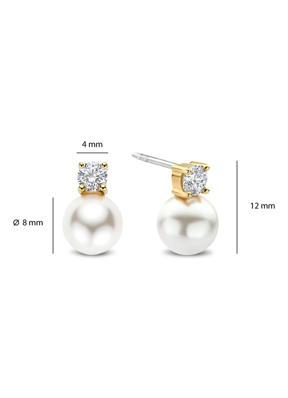 TI SENTO - Milano Oorstekers verguld 78060YP - detail 2 goud