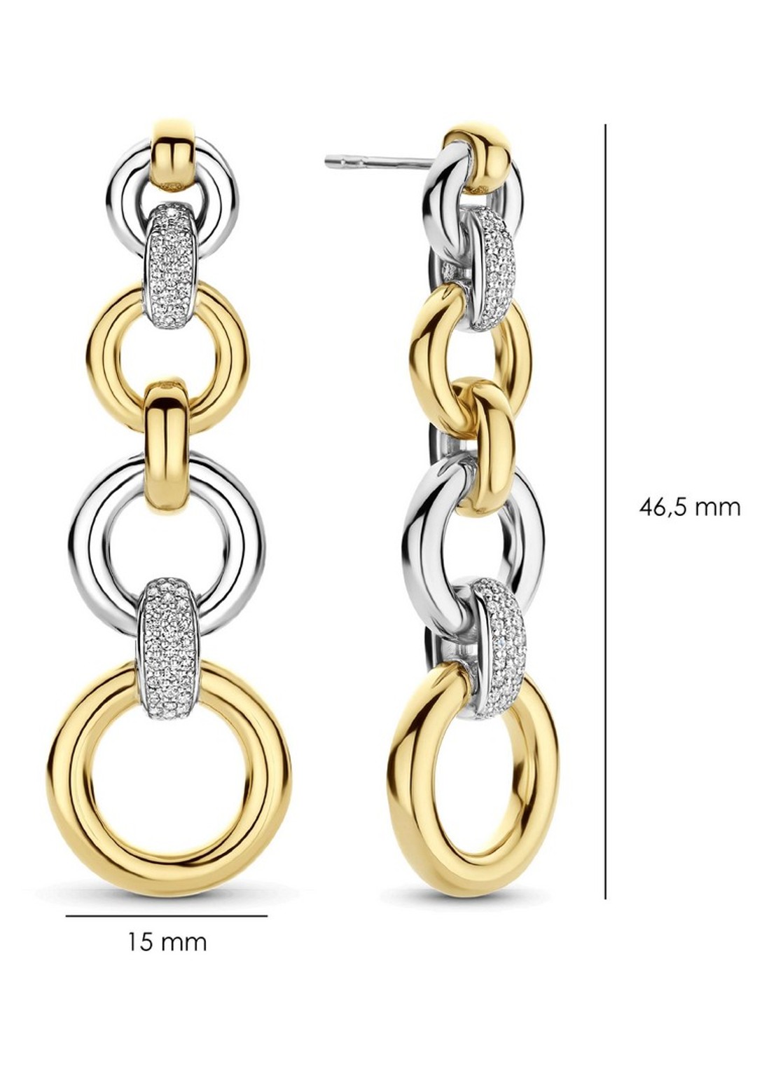 TI SENTO - Milano Oorstekers verguld 78090ZY - detail 2 zilver