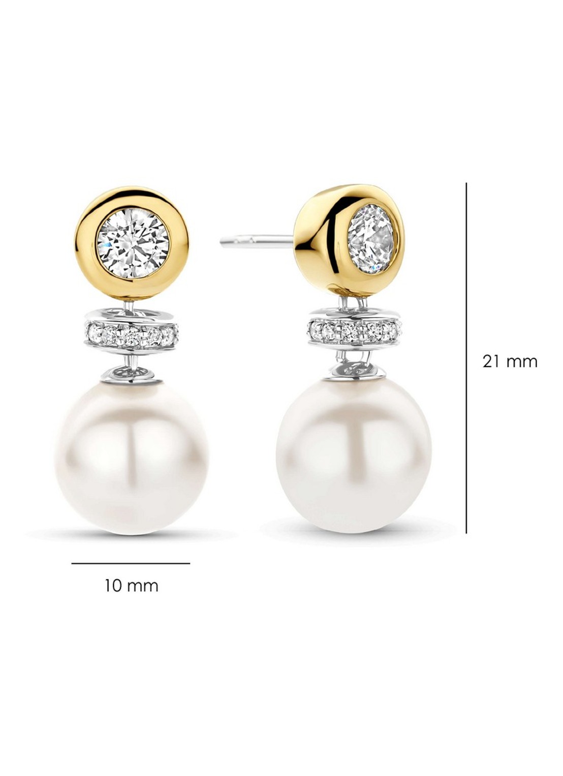 TI SENTO - Milano Oorstekers verguld 78095YP - detail 2 goud